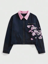 Sakura Bloom Cropped Jacket